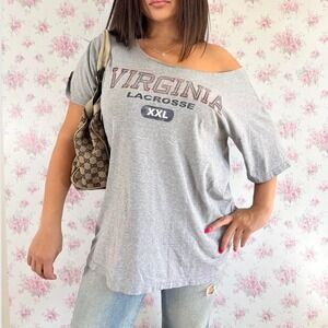 Oversized Virginia Lacrosse Tee (XXL) Y2K GRAPHIC TEE